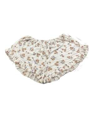 Brandy Melville Vodi Cream Sunflower Floral Ruffle Shorts